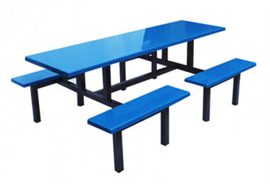 Eight-person bench dining table segment